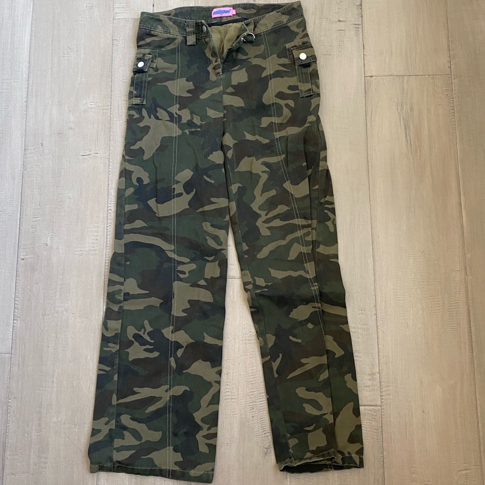 Camo green cargo pants